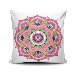 Aberto Design Funda de Cojín MANDALA-10 Multicolor